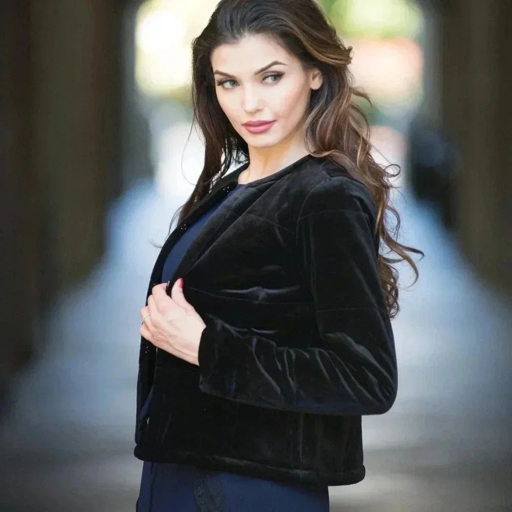 Velvet Crop Jacket